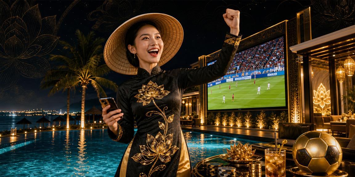 Người chơi đội nón lá tại Mũi Né nhận thưởng nạp tiền từ nền tảng cá cược trực tuyến